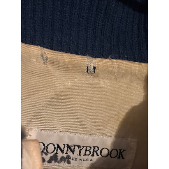 Vintage Donny Brooke Aztec Print Faux Fur Plush Bomber Jacket Size Men’s Large - Picture 4 of 7